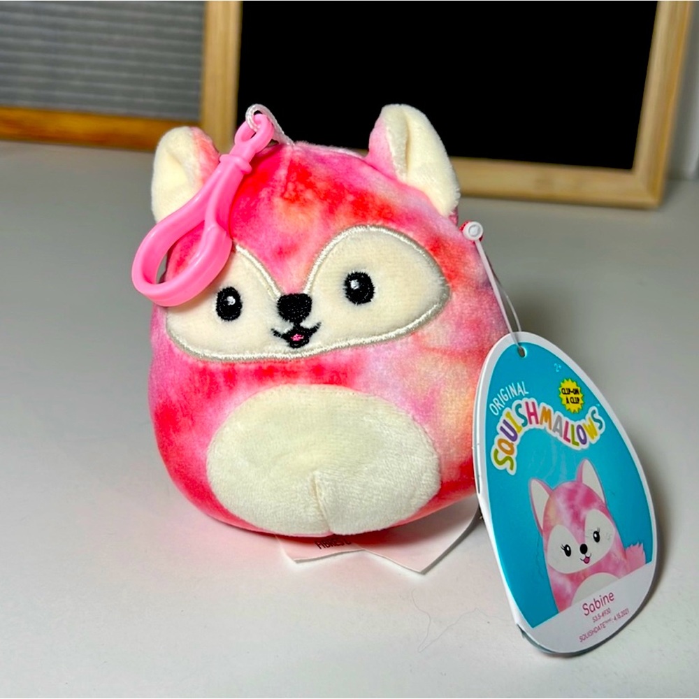 Sabine the Fox 3.5in Squishmallow Clip-On
